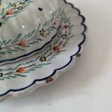 Covered cheese dish in Quimper earthenware – late 19th, early 20th century