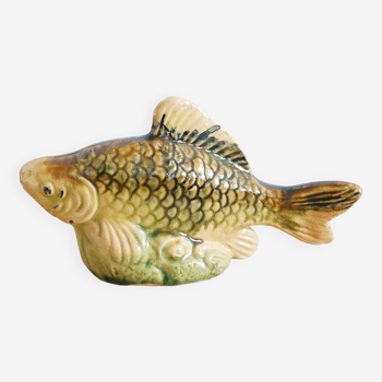 Small earthenware fish figurine