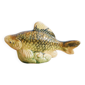 Petite figurine de poisson en faïence