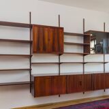 Rosewood Modular Wall Unit by Kai Kristiansen for FM Møbler, 1960s