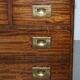 Reprodux Bevan Funnell chest of drawers with a leather top