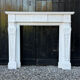 Louis XV style fireplace in white Carrara marble circa 1880