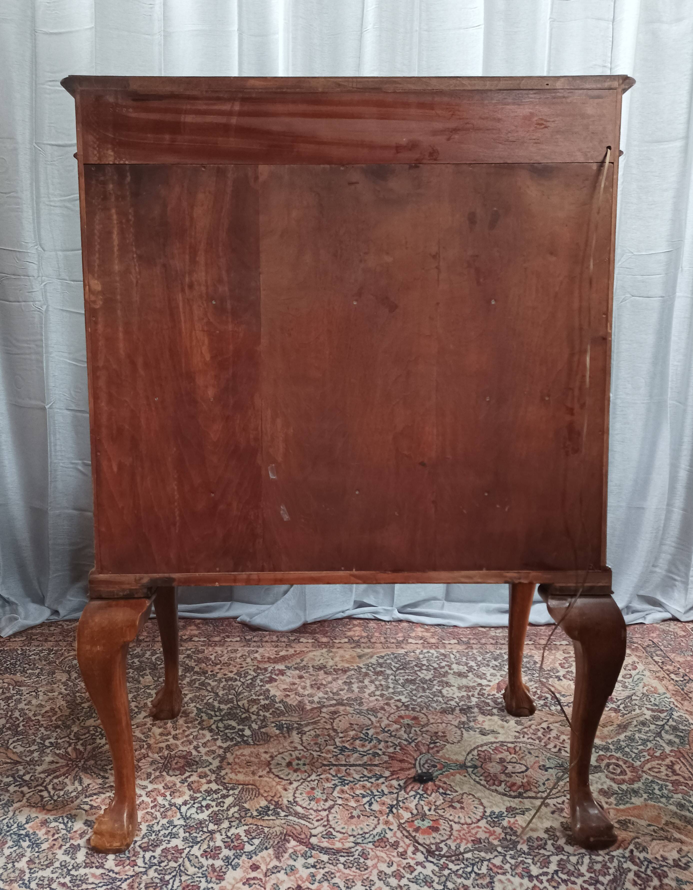 Chippendale mahogany bar cabinet Maison Jellinek in Faubourg Saint Antoine Paris