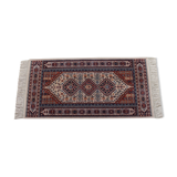 Fringe rug in Persian wool 156x68cm
