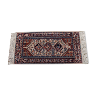 Fringe rug in Persian wool 156x68cm