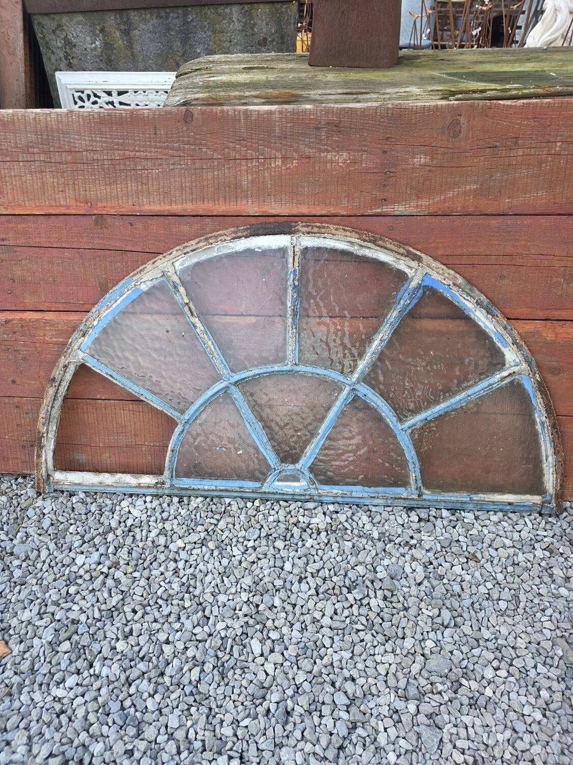 Old wrought iron full riveted gates from the 19th century.
