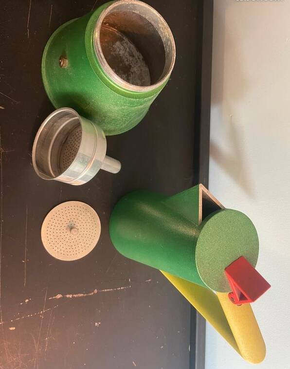 Large coffee maker "Accademia", Ettore Sottsass & Matteo Thun Memphis