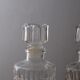Carafes en verre ciselé