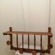 Rustic wooden wall coat rack