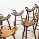 Grand ensemble de tabourets de bar espagnols, vendus à l'unité