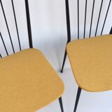 Pair metal chairs