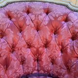 Pair of gondola armchairs in Louis XV style with highlighted wood.