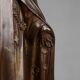 Large Holy Maria Statue in Bronze Painted Plaster, Belgium, 1930s