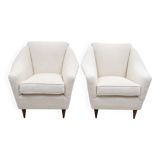 Pair of Ico Parisi MidCentury Modern Italian Armchairs for Ariberto Colombo