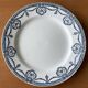 6 antique earthenware dinner plates from Salins-les-Bains (Jura)