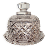 Cut crystal butter dish - Superb shine