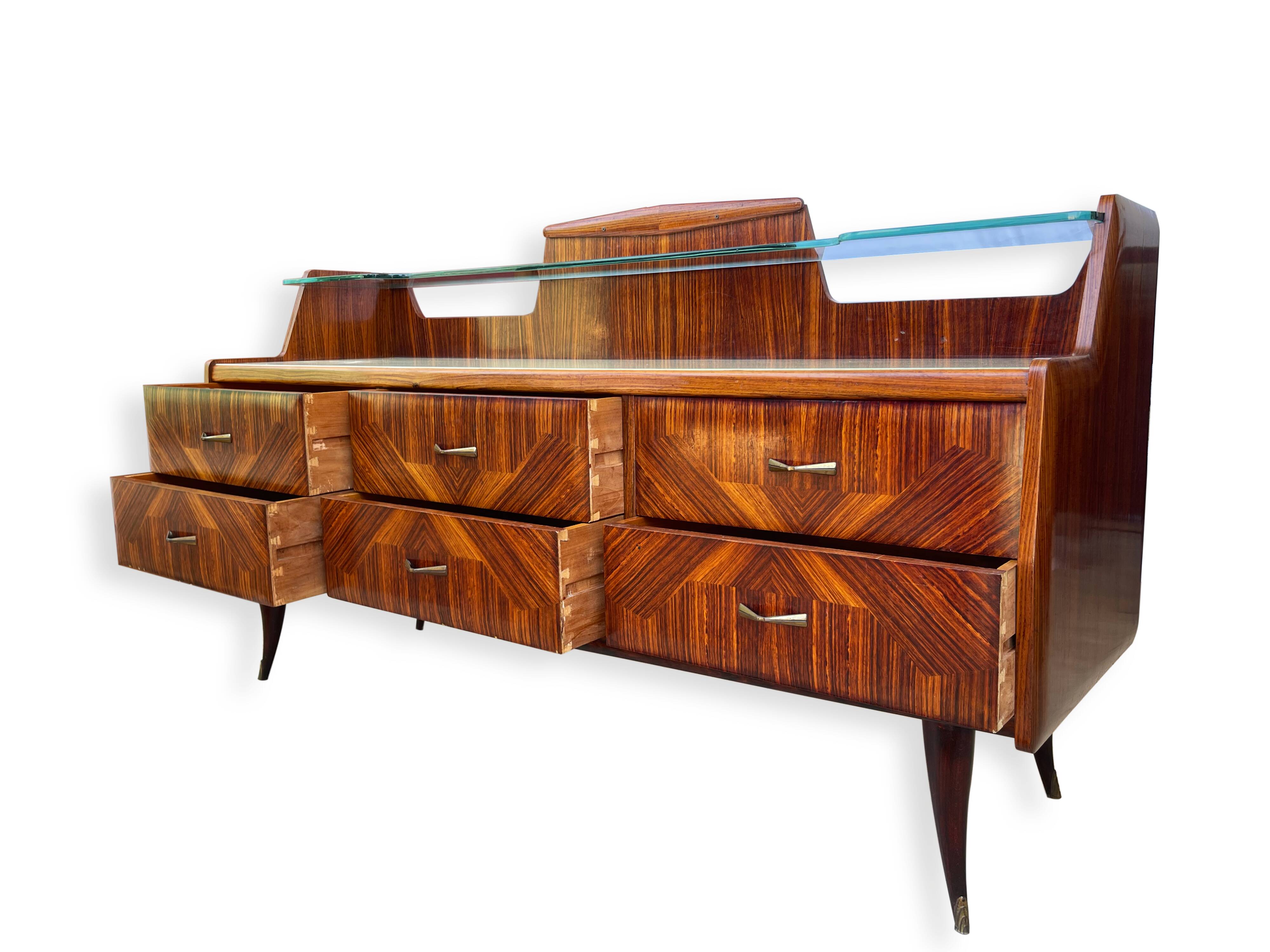 Original handcrafted Italian chest of drawers ,1960s