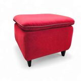 Senta armchair / hocker / ottoman by Gerard van den Berg for Wittmann / red velvet upholstery / marked - Stunning condition