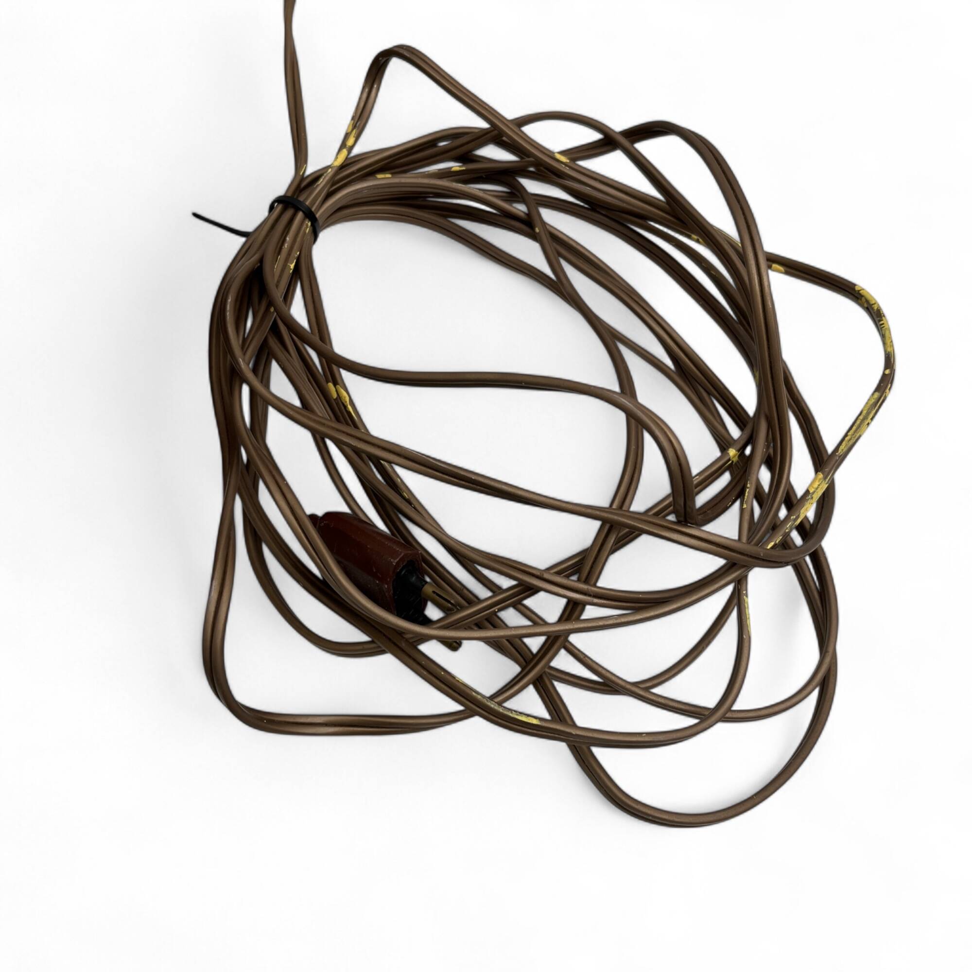 Pyrite sandstone ball lamp base, La borne Tiffoche Deblander style