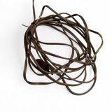 Pied de lampe boule en gres pyrite style La borne Tiffoche Deblander