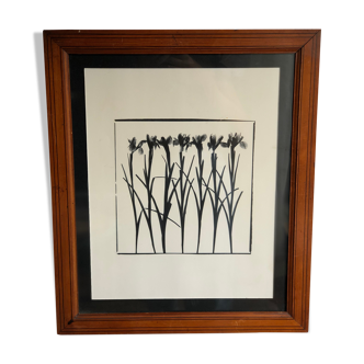 Flowers framed printing