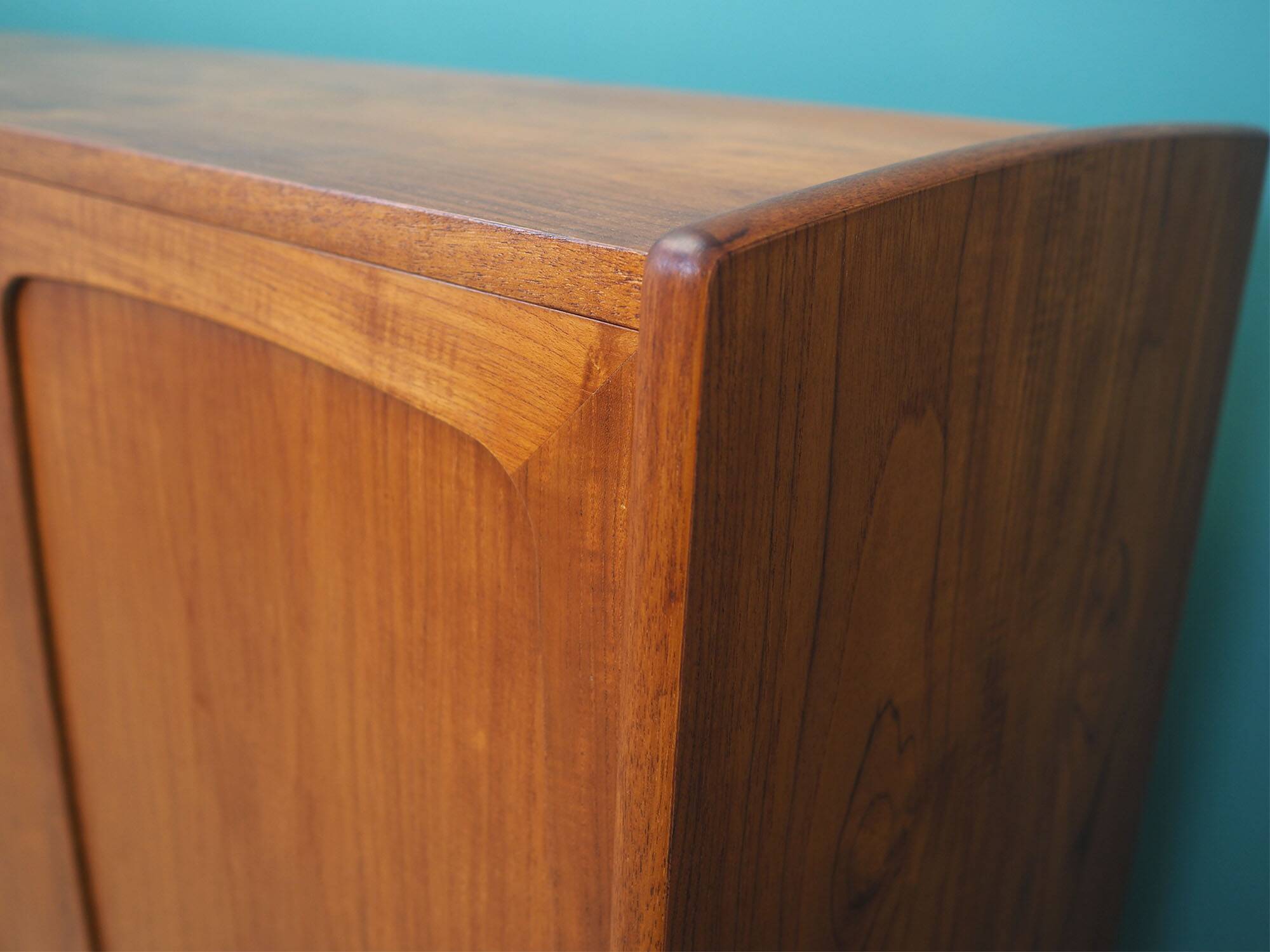 Teak highboard, Danish design, 1960s, production: Denmark