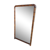 Miroir coloniale fin XIXème 130x74cm