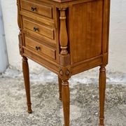 Paire de chevets bois fruitier vintage 1960