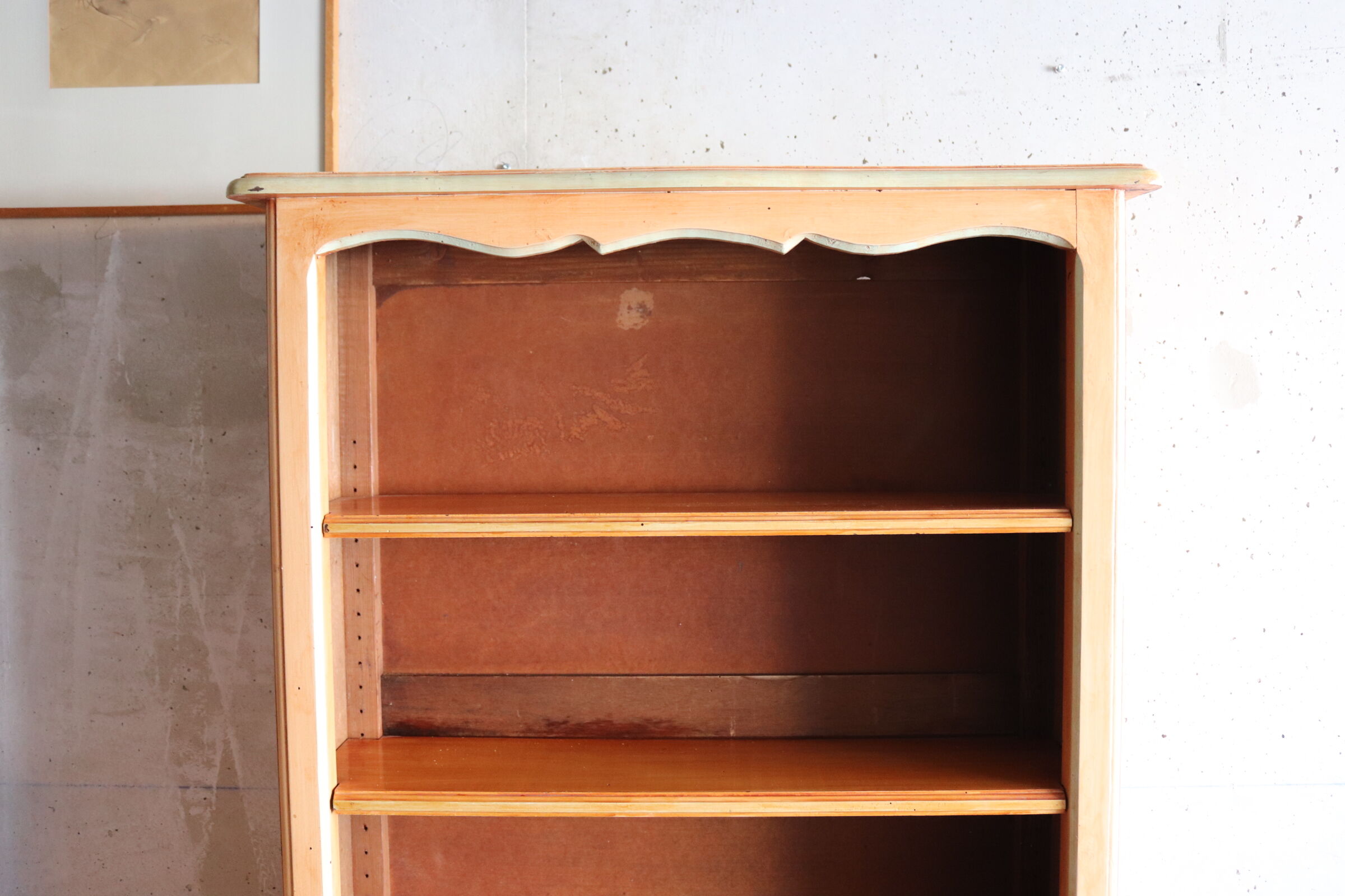 Antique solid wood bookcase