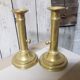 Pair of brass candlesticks