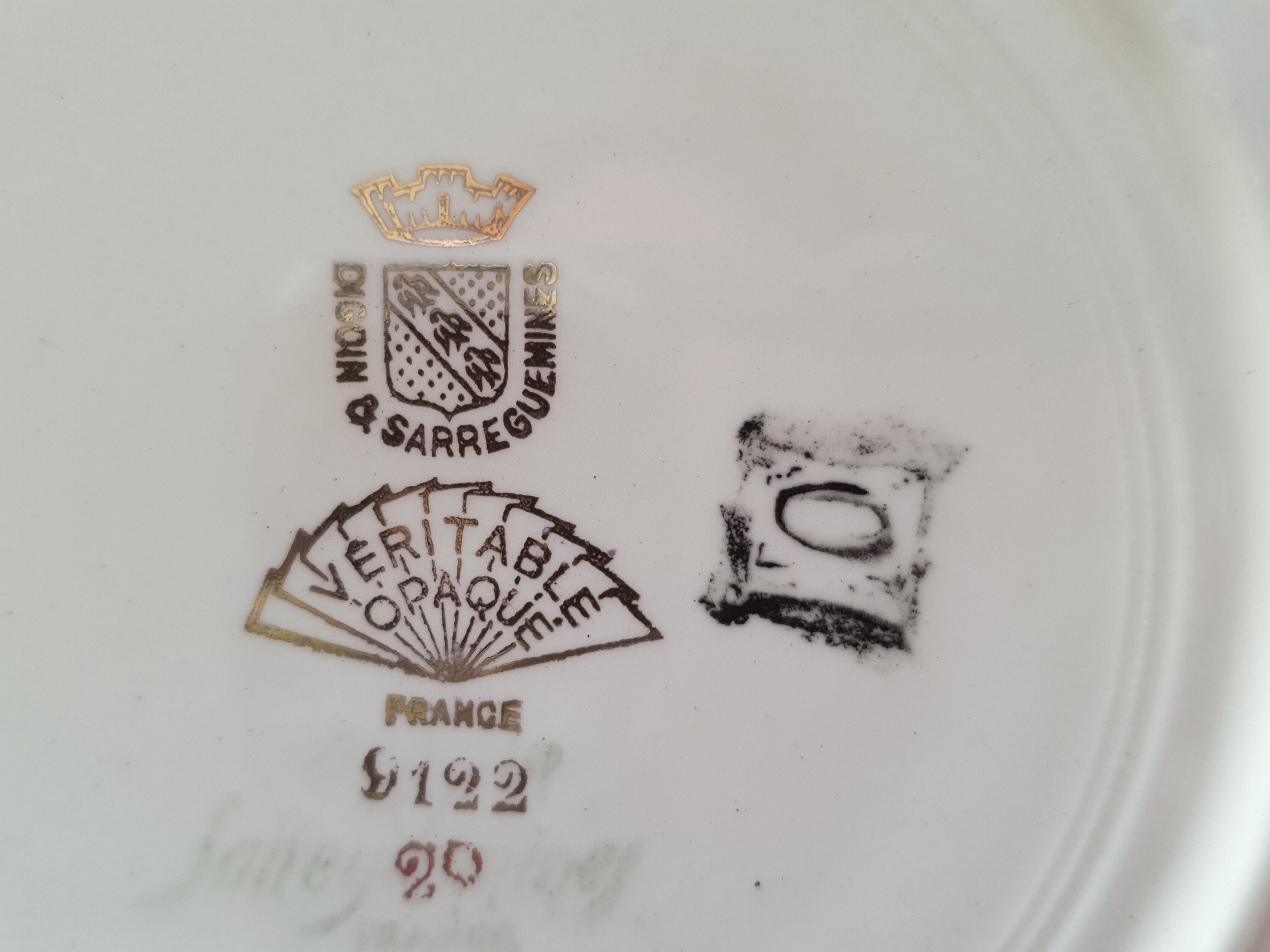 10 assiettes dessert vintage