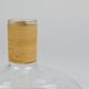 Vase by Carl Auböck decanter "Tuberkulinkolben" tall in rattan, Austria, 1950s.