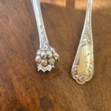Sprinkling spoon and sugar tongs set