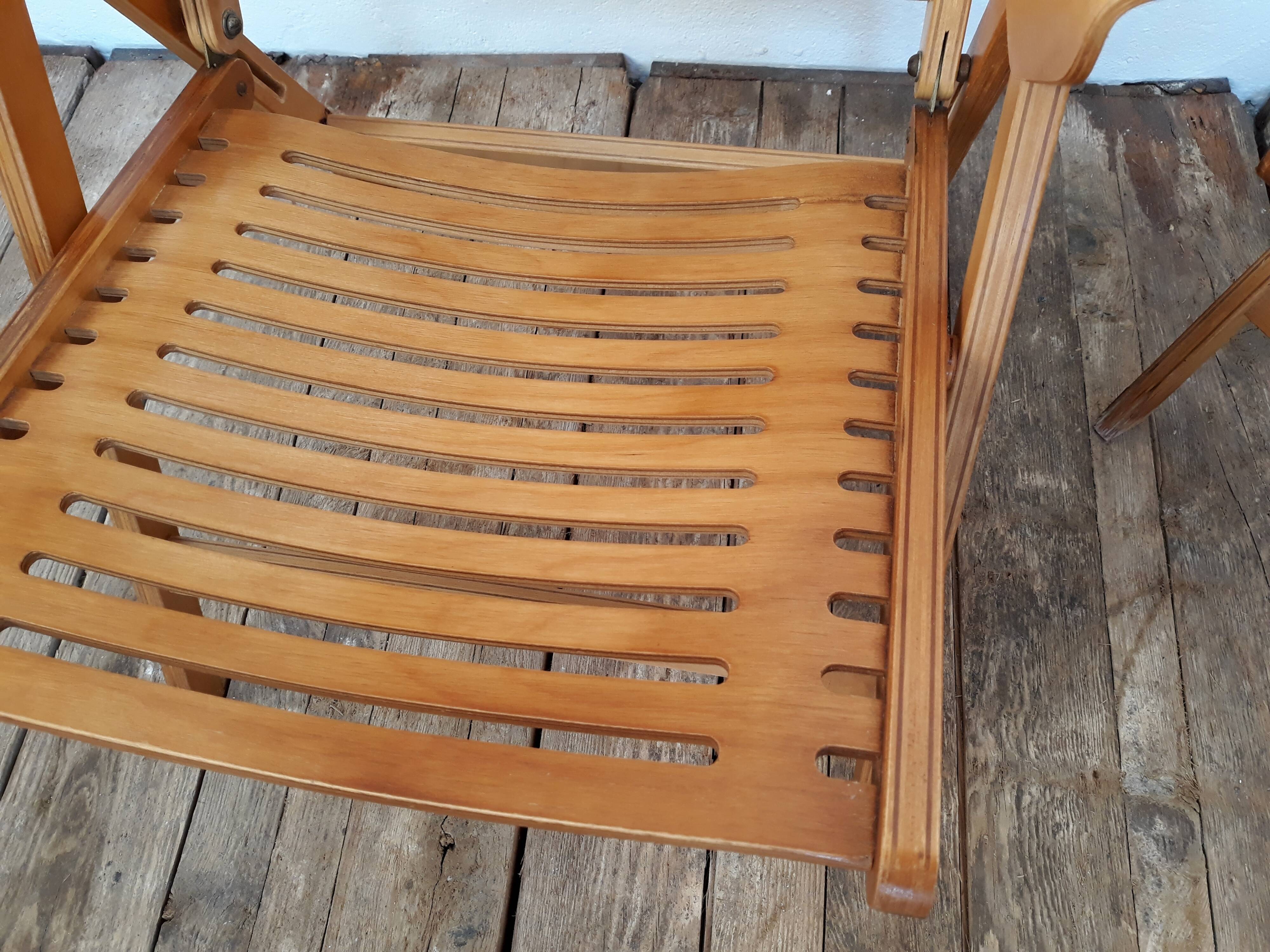 2 folding chairs vintage Rex lounge by Niko Kralj design