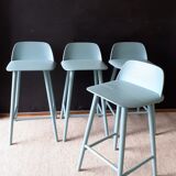 Set of 4 Danish bar stools design David Geckeler for MUUTO