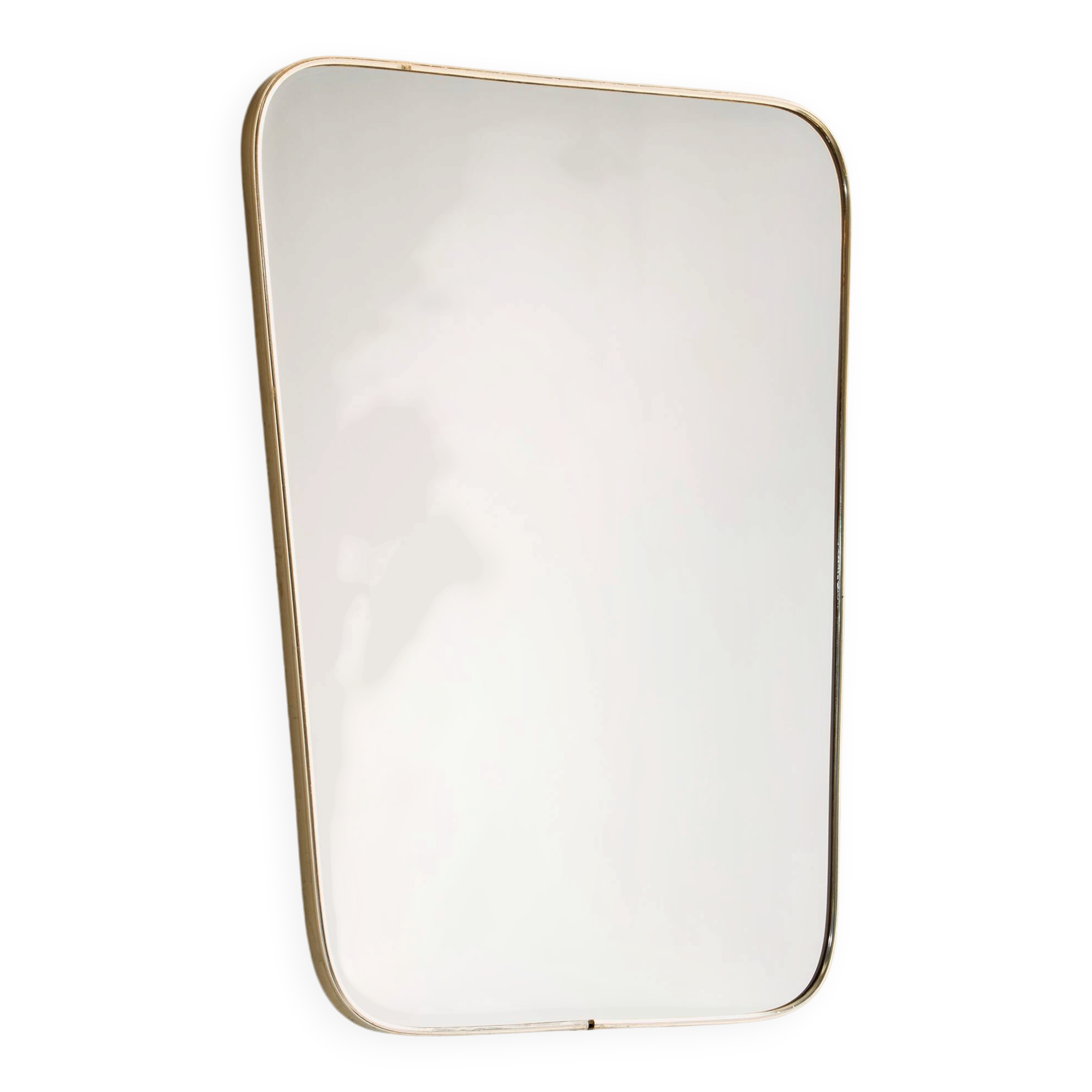 Framed metal mirror