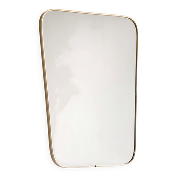 Framed metal mirror