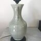 Vintage ceramic lamp green celadon