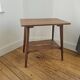 Table d'appoint vintage à double plateau style scandinave