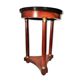 Guéridon petite table Empire tripode à colonnes