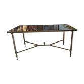 Vintage Coffee Table 60s-70s Gold Brass Hollywood Regency/Jansen Style