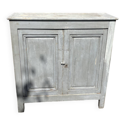 Buffet parisien en bois ancien gris