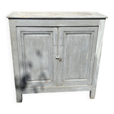 Buffet parisien en bois ancien gris