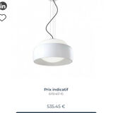 Modern frosted glass pendant light