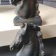 Pair of Horse Bookends with Flaming Manes. Ceramic.