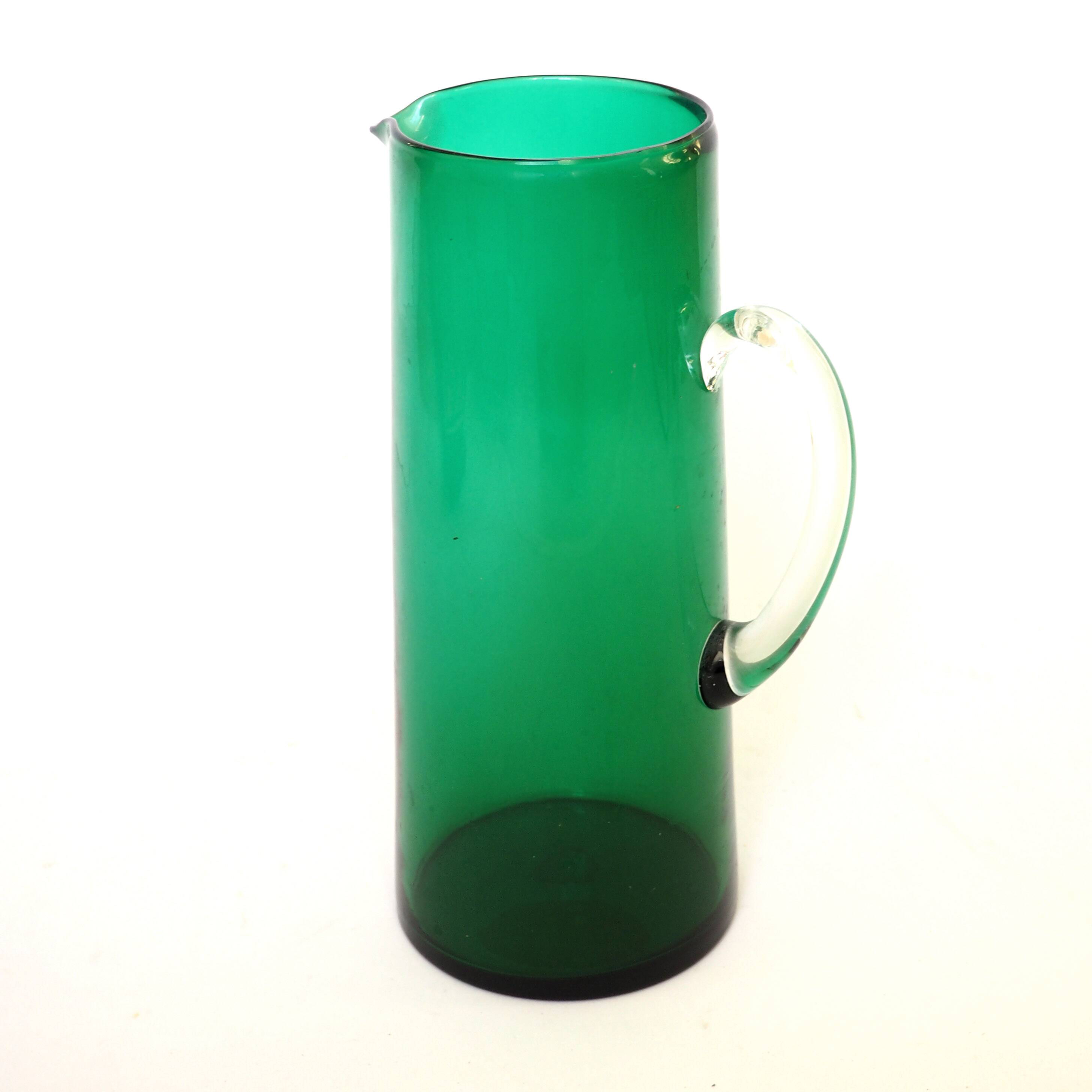 Green tall vase pitcher