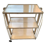 Bocado 3-tier serving trolley in blond beech
