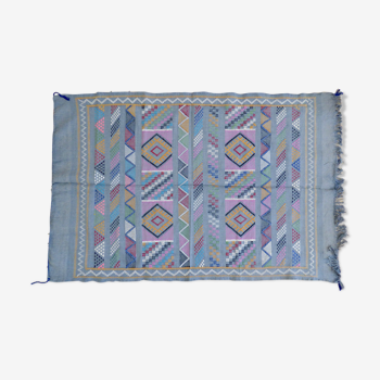 Kilim rug in vegetable silk 100x150cm