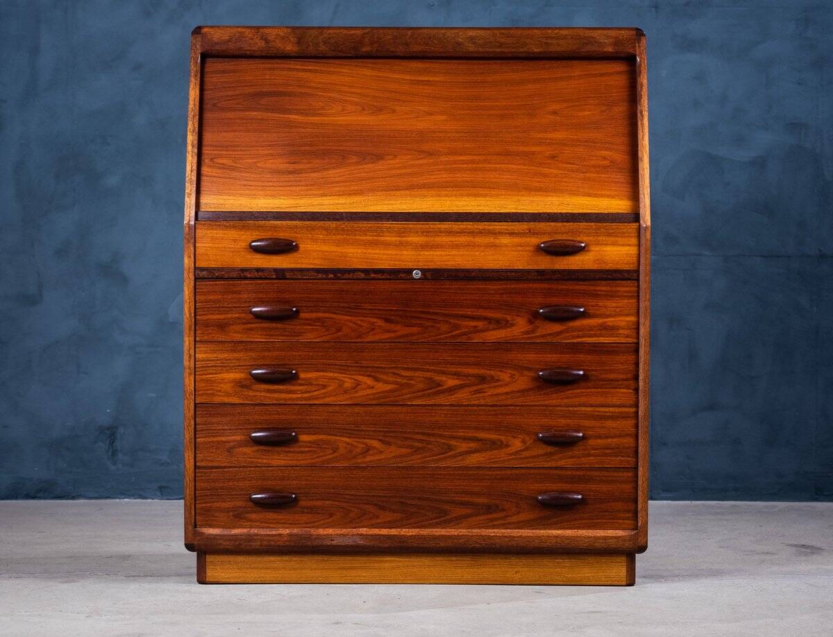 Rosewood Secretary by Dyrlund, Denmark, 1970s