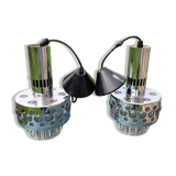 Pair of Raak wall lights, 1970s